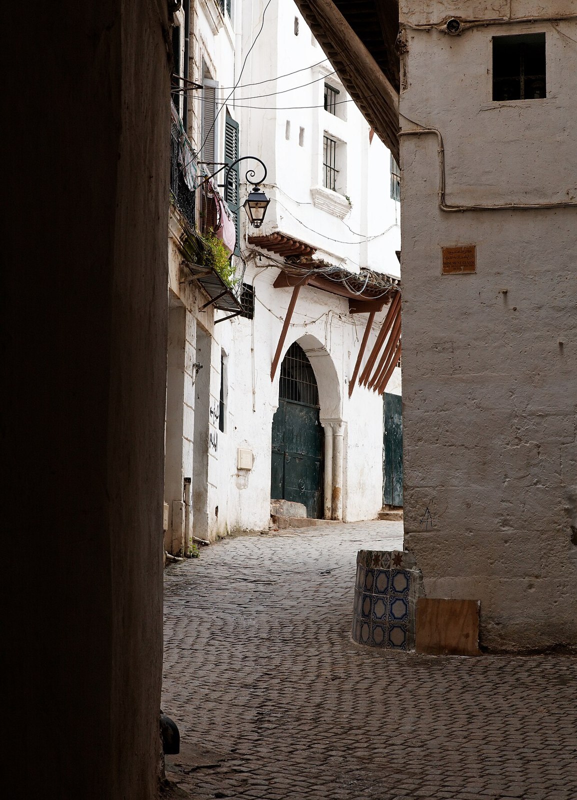 Vue de la Casbah d’Alger et de son tissu urbain.