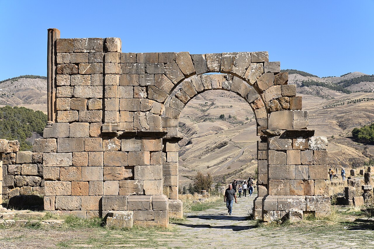 Vue du site archéologique de Djémila